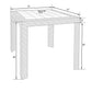 LeisureMod Mace Weave Design Outdoor Dining Table - MT31BL | Dining Tables | Modishstore - 3
