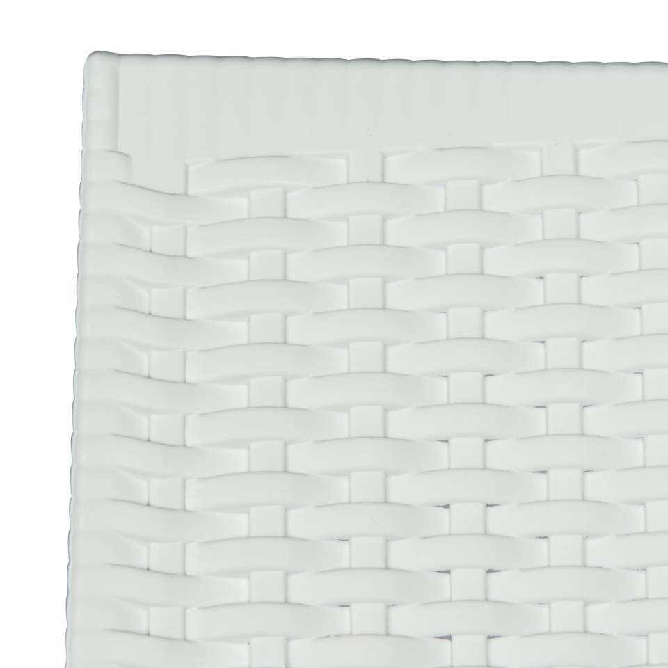 LeisureMod Mace 3-Piece Outdoor Dining Set with Plastic Square Table and 2 Stackable Chairs with Weave Design | Outdoor Dining Sets | Modishstore - 27