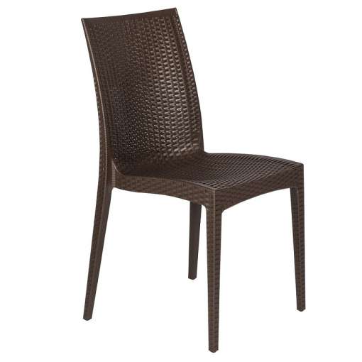 LeisureMod Mace 3-Piece Outdoor Dining Set with Plastic Square Table and 2 Stackable Chairs with Weave Design | Outdoor Dining Sets | Modishstore - 38