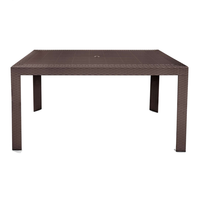 LeisureMod Mace Weave Design Outdoor Dining Table - MT55BL | Dining Tables | Modishstore - 9
