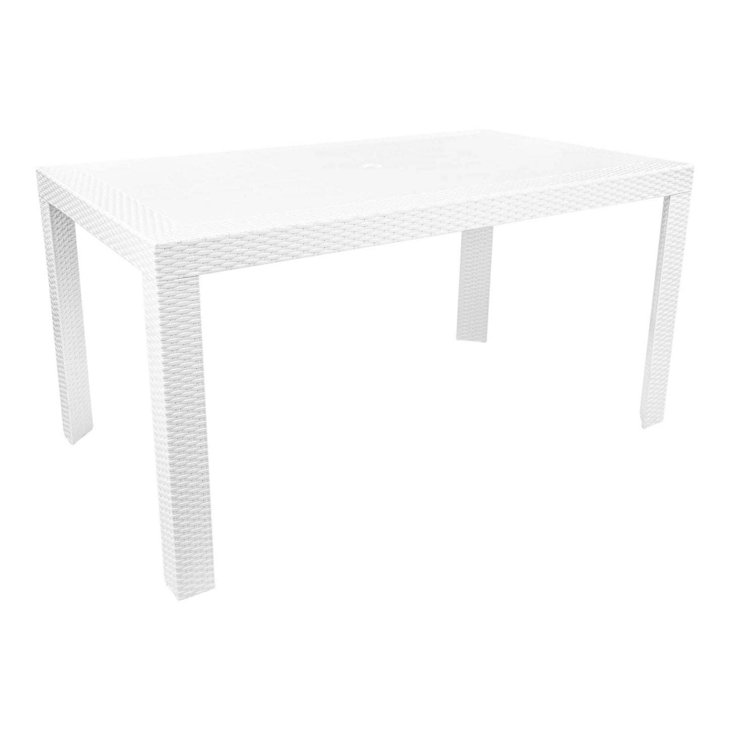 LeisureMod Mace Weave Design Outdoor Dining Table - MT55BL | Dining Tables | Modishstore - 19