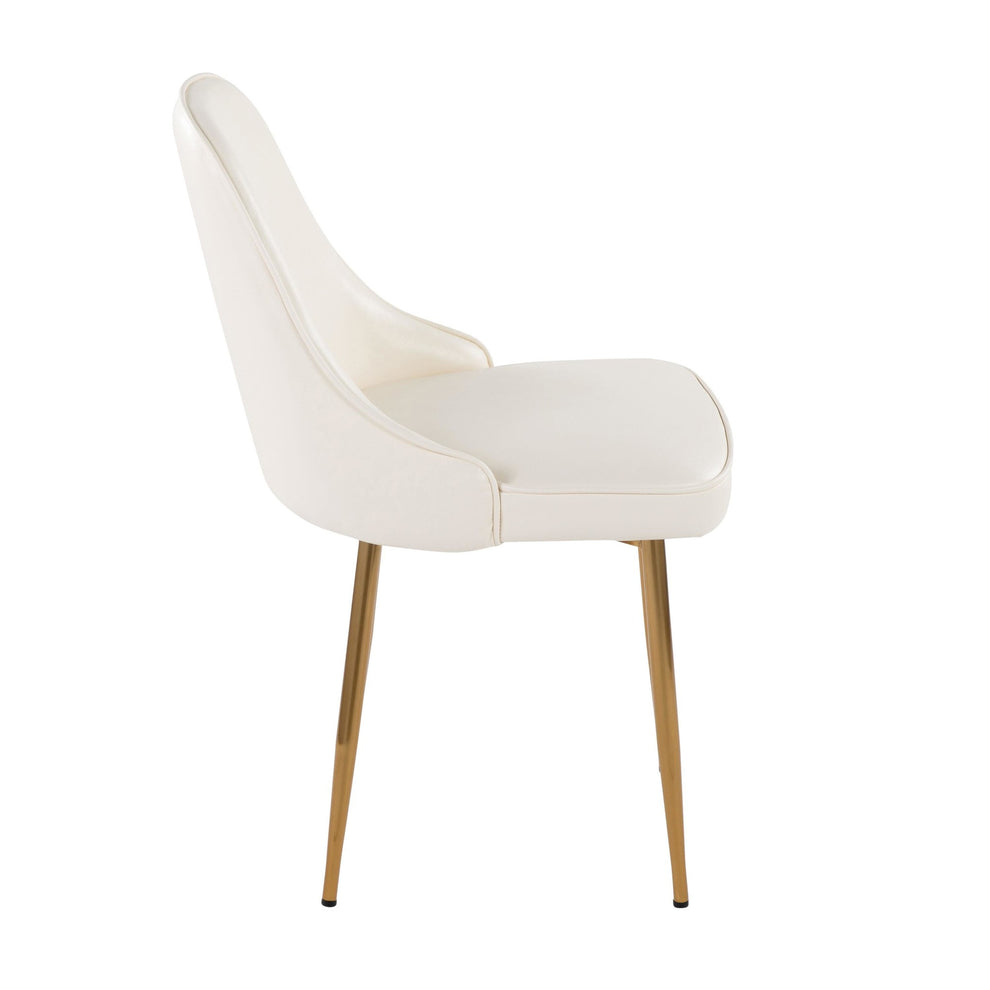 Marcel Dining Chair - Set of 2 By LumiSource - DC-MARCL AUPUW2 | Dining Chairs | Modishstore - 3