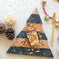 Green Marble And Acacia Wood Christmas Tree Cutting Board By Kalalou