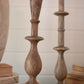 Mango Wood Candle Stands Set Of 2 By Kalalou | Candle Holders | Modishstore - 2