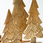 Set Of Three Carved Wooden Christmas Trees On Bases By Kalalou