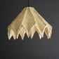 Folded Paper Mache Pendant Light - Natural By Kalalou | Pendant Lamps | Modishstore