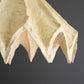 Folded Paper Mache Pendant Light - Natural By Kalalou | Pendant Lamps | Modishstore - 2