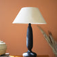 Black Mango Wood Table Lamp Base W Fabric Lampshade By Kalalou | Table Lamps | Modishstore