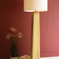 Wooden Floor Lamp  With Fabric Shade By Kalalou
