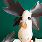 Set 2 Recycled Iron Moose W Red & Whte Painted Wood Bases By Kalalou | Figurines | Modishstore - 2