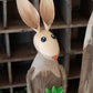 Painted Metal And Wood Easter Rabbits Set Of 2 By Kalalou | Animals & Pets | Modishstore - 2