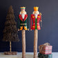 Painted Metal And Wood Nutcrackers Set Of 2 By Kalalou | Figurines | Modishstore