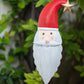 Painted Metal Santa Garden Stake By Kalalou