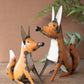 Set Of Two Recycled Iron Foxes (Min 2) By Kalalou