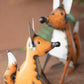 Set Of Two Recycled Iron Foxes (Min 2) By Kalalou
