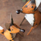 Set Of Two Recycled Iron Foxes (Min 2) By Kalalou