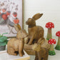 Carved Wooden Rabbits Set Of 3 By Kalalou | Animals & Pets | Modishstore