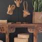 Set Of Three Carved Mango Wood African Animal Heads By Kalalou
