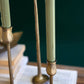 Set Of Three Metal Taper Candle Holders - Antique Brass #1 (Min 2) By Kalalou