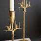 Forged Iron Deer Taper Holders - Antique Gold Set Of 3 By Kalalou | Candle Holders | Modishstore - 3