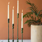 Forged Iron Taper Candle Holders - Green Patina Set Of 4 By Kalalou | Candle Holders | Modishstore