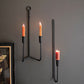 Forged Iron Double Taper Wall Sconce By Kalalou | Sconces | Modishstore