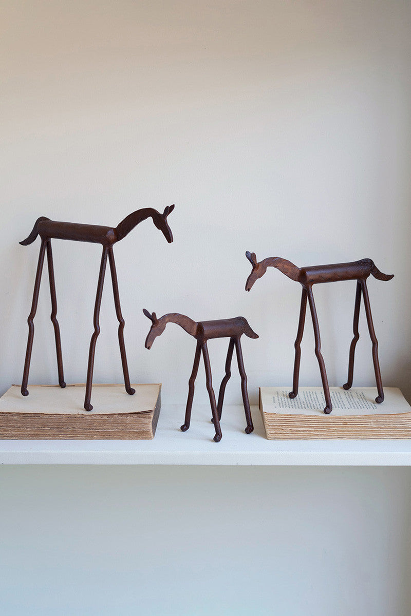 Set Of Three Forged Iron Horses By Kalalou | Animals & Pets | Modishstore - 2