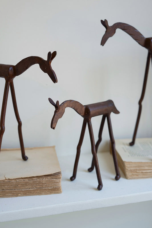 Set Of Three Forged Iron Horses By Kalalou | Animals & Pets | Modishstore