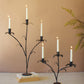 Set Of Two Forged-Iron Triple Taper Candelabras (Min 2) By Kalalou