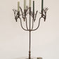 Forged Rustic Brass Deer Candelabra By Kalalou