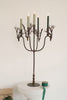 Forged Rustic Brass Deer Candelabra By Kalalou