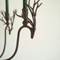 Forged Rustic Brass Deer Candelabra By Kalalou