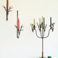 Forged Rustic Brass Deer Candelabra By Kalalou
