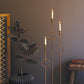 Set Of Three Tall Taper Candle Holder With Circle Detail By Kalalou