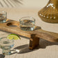 Tequila Flight - Four Glasses On A Wooden Base (Min 2) By Kalalou