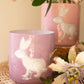 Set Of Three Colored Glass Bunny Vases By Kalalou