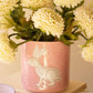 Set Of Three Colored Glass Bunny Vases By Kalalou