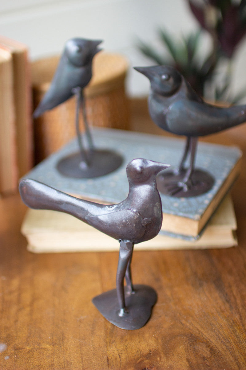 Set Of Three Black Antique Iron Birds (Min 2) By Kalalou | Animals & Pets | Modishstore - 2