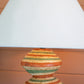 Paper Mache Lamp Base With Green And Rust Rings By Kalalou | Table Lamps | Modishstore - 2