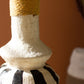 Painted Paper Mache Vase - Black And White Base By Kalalou | Vases | Modishstore - 2