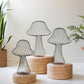 Set Of Three Wire Mushrooms By Kalalou