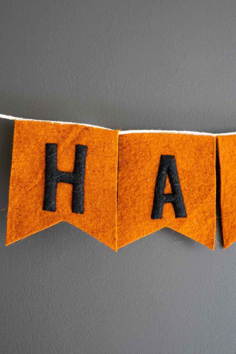 Felt Happy Halloween Garland (Min 4) By Kalalou | Garland & Wreath | Modishstore - 2