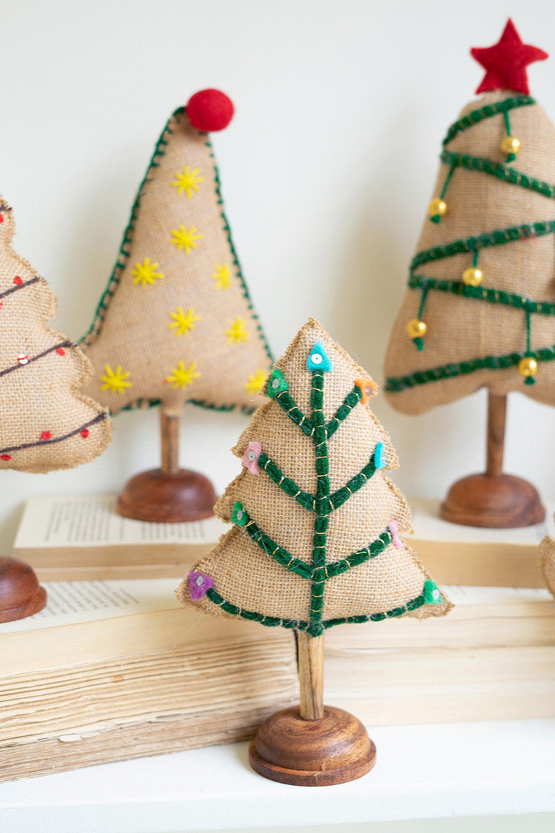 Felt Christmas Trees Set Of 6 By Kalalou | Christmas Trees | Modishstore - 3