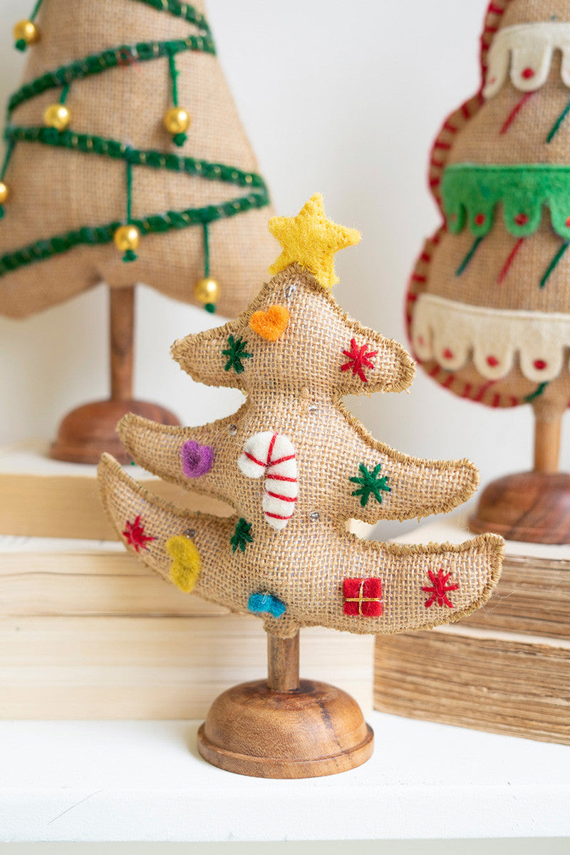 Felt Christmas Trees Set Of 6 By Kalalou | Christmas Trees | Modishstore - 2
