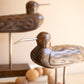 Set Of Two Carved Wooden Shorebirds On Stands By Kalalou