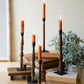 Set 5 Re-Purposed Wood Spindle Taper Candle Stands - Asst By Kalalou | Candle Holders | Modishstore