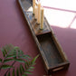 Recycled Wooden Tray With Four Candle Holders By Kalalou