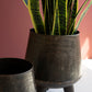 Set Of Two Hand - Hammered Iron Planters With Legs By Kalalou