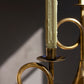 Antique Brass Trumpet Taper Candle Holders Set Of 3 By Kalalou | Candle Holders | Modishstore - 3