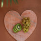 Pink Marble Heart Cheese Board (Min 2) By Kalalou